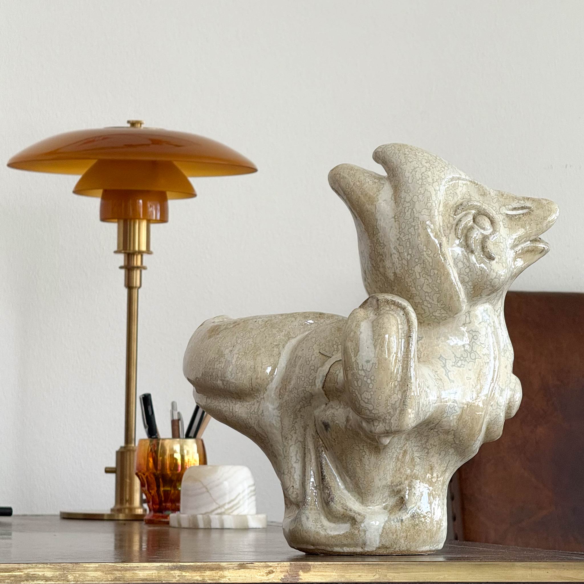 Unik keramisk fugleskulptur til skønne hjem