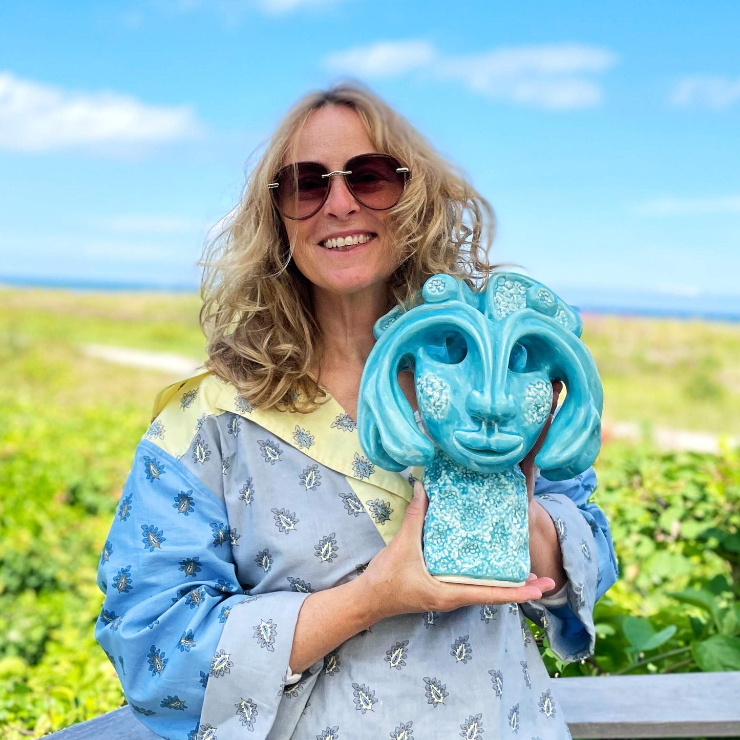 Turquoise Fish Woman | Sculpture | Edition of 1