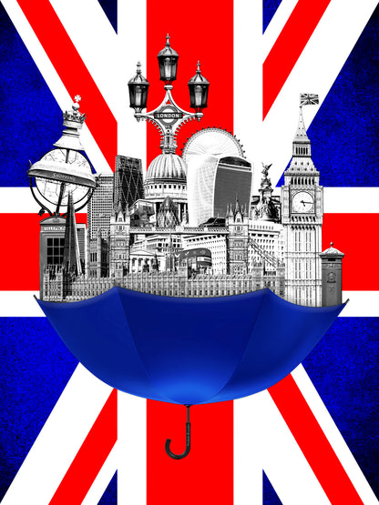 London all in one umbrella | 160x120 cm | edition of 10