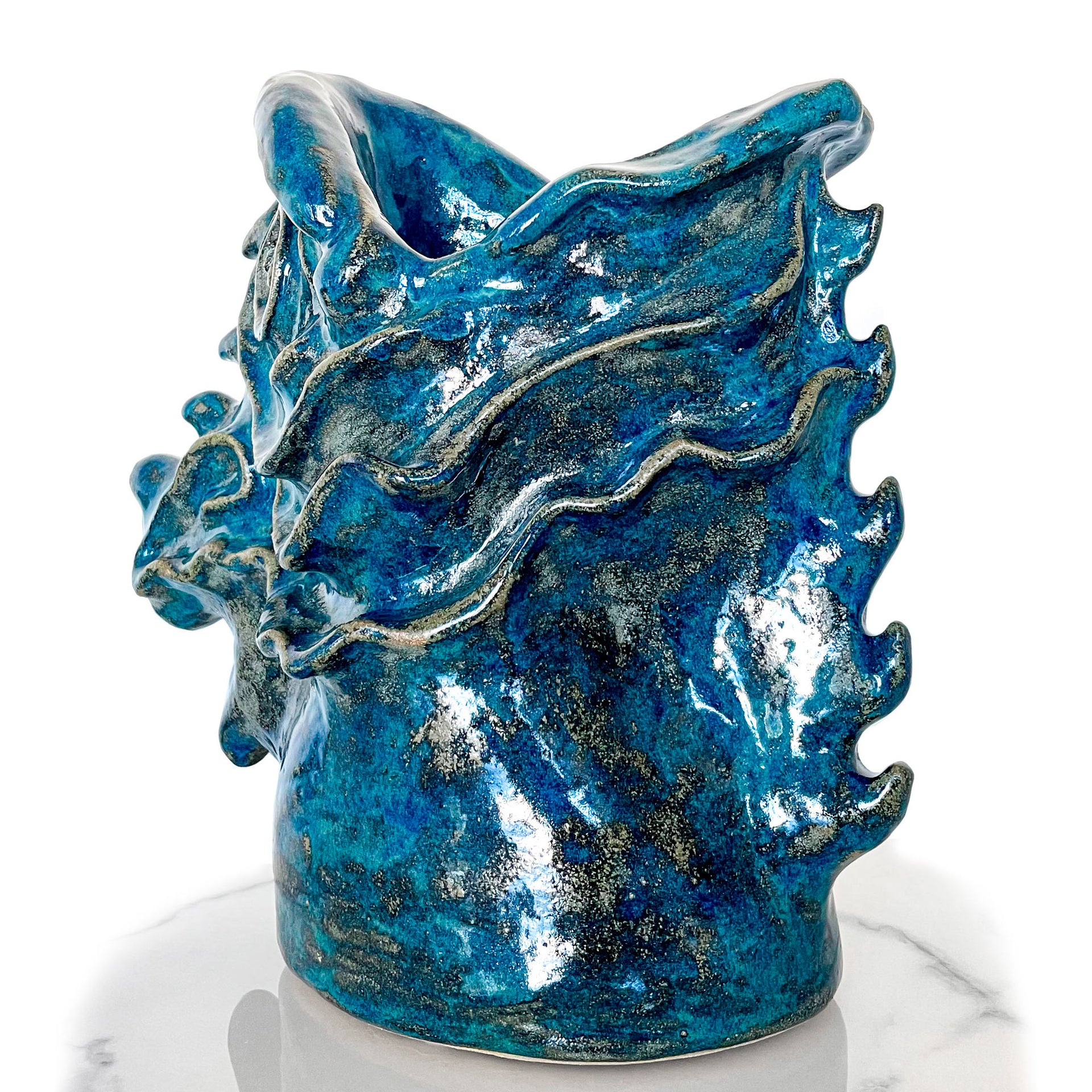 Blue Viking Fish, Sculpture