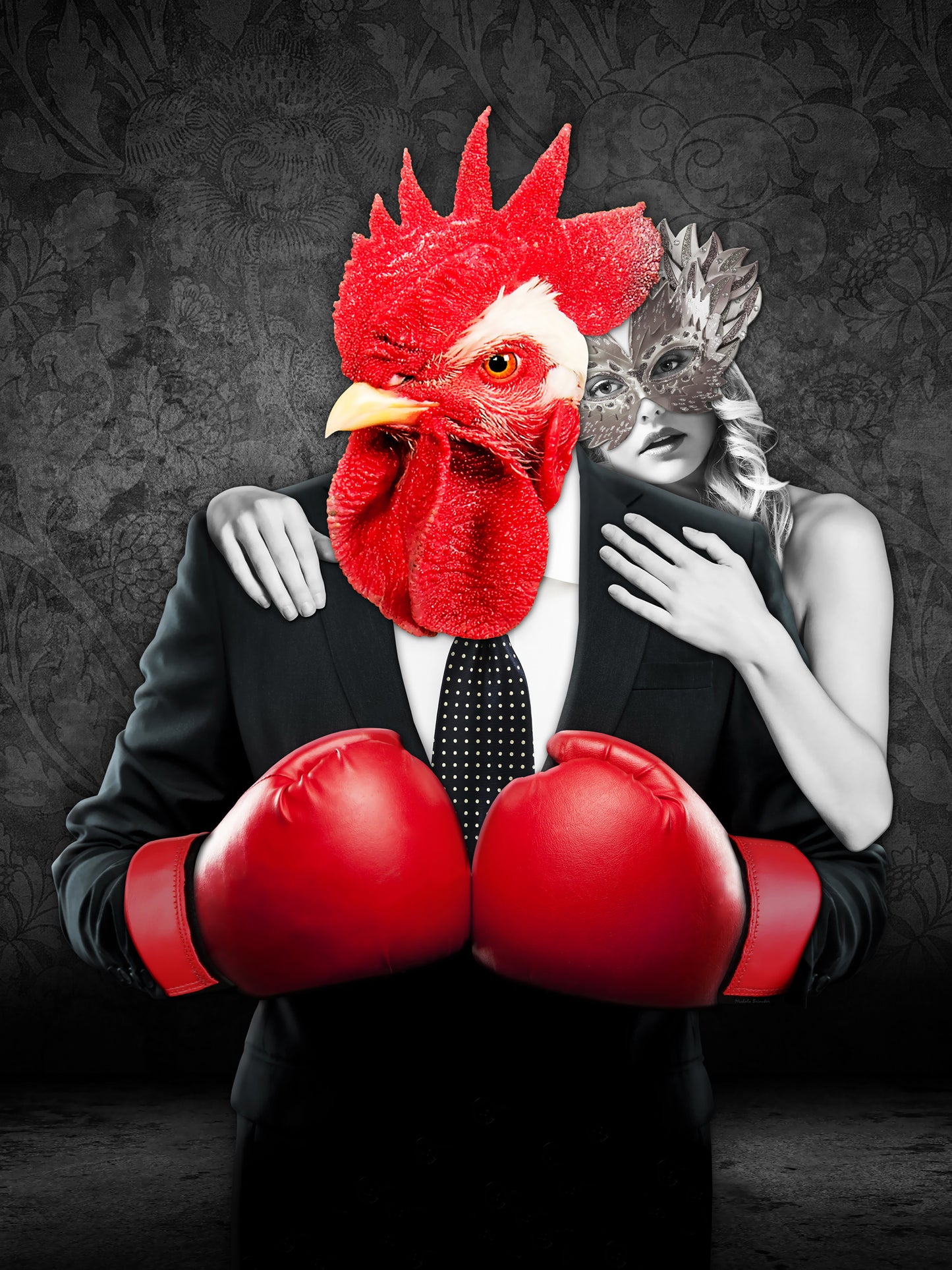 Le Coq Art - ROOSTER BOXING ARTWORK - Edition of 7